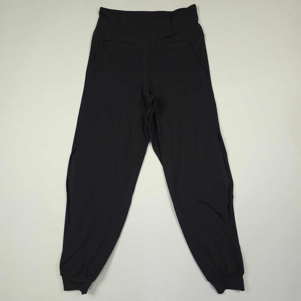 Lululemon Align Jogger Cool Vent Pants Women 10 Black Side Slit Athleisure